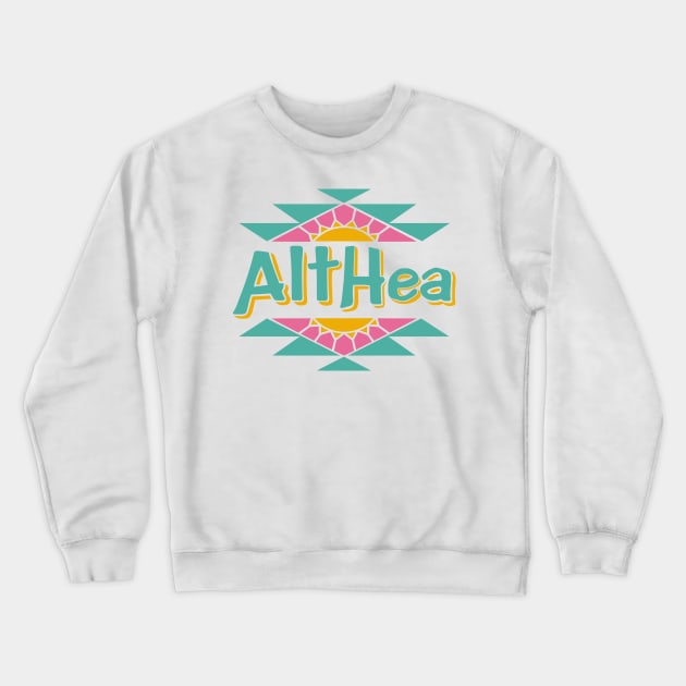 Althea-Zona Crewneck Sweatshirt by Troffman Designs